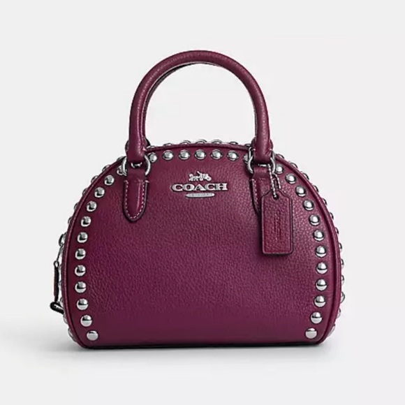 Coach Handbags - Coach Sydney Satchel with Rivets Crossbody Doctor’s Bag Satchel Studs 2 Handles